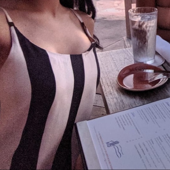 Chepe Italy Women Striped Slip Maxi Dress - Picture 6 of 6